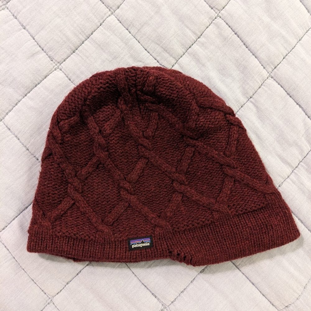 Patagonia Knit Burgundy Hat